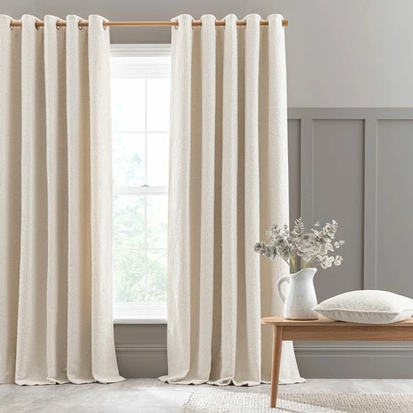 Best Sale 🎉 Churchgate Churchgate Woodhouse Boucle Ivory Eyelet Curtains ⌛ 2 Best Sale 🎉 Churchgate Churchgate Woodhouse Boucle Ivory Eyelet Curtains ⌛ - Image 2