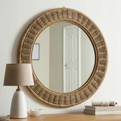 Buy ๐ Churchgate Churchgate Wicker Round Mirror ๐งจ