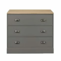 Buy 🔔 Churchgate Churchgate Steeple Grey 3 Drawer Base Unit 🎉 -Churchgate Sales 2024 30748097 alt05