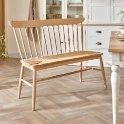 Promo ๐ Churchgate Churchgate Ash Wood Spindle Bench Seat ๐