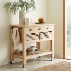 Hot Sale 😀 Churchgate Churchgate Oak Storage Trolley ✨