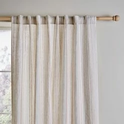 Best Pirce ✨ Churchgate Churchgate Linen Stripe Hidden Tab Top Voile 😍