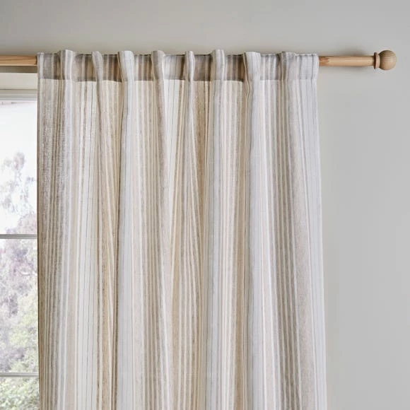 Best Pirce ✨ Churchgate Churchgate Linen Stripe Hidden Tab Top Voile 😍 1 Best Pirce ✨ Churchgate Churchgate Linen Stripe Hidden Tab Top Voile 😍