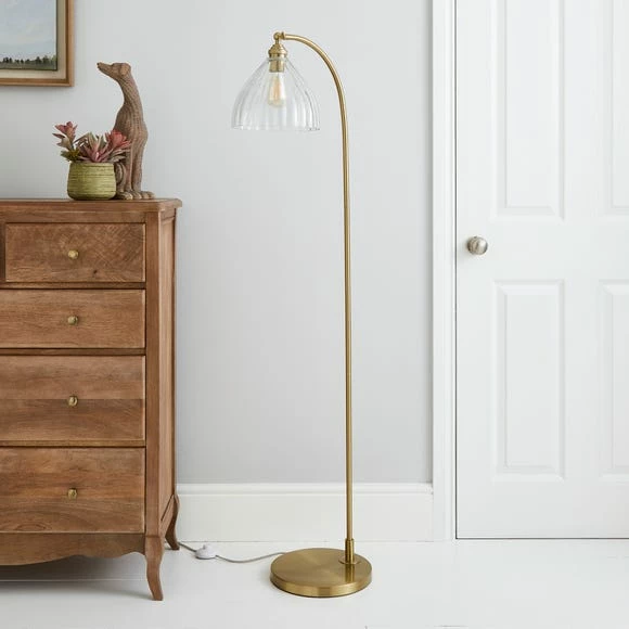 Best deal 🌟 Churchgate Churchgate Allexton Glass Floor Lamp 🎉 2 Best deal 🌟 Churchgate Churchgate Allexton Glass Floor Lamp 🎉 - Image 2