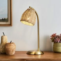 Best Sale 🤩 Churchgate Churchgate Cotes Rattan Table Lamp ❤️