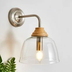 Top 10 ๐ Churchgate Churchgate Croxton Wood Glass Wall Light ๐งจ