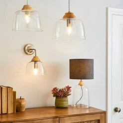 Top 10 👍 Churchgate Churchgate Croxton Wood Glass Wall Light 🧨 -Churchgate Sales 2024 30755689 alt06