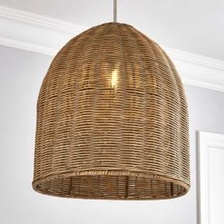 Hot Sale โ๏ธ Churchgate Churchgate Cotes Rattan Easy Fit Pendant ๐