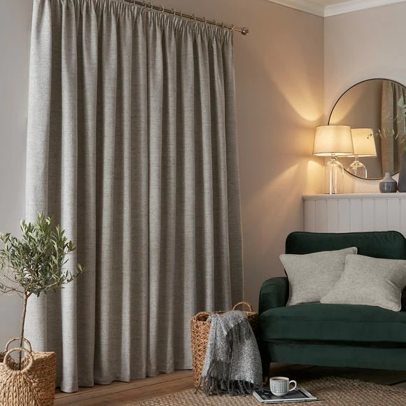 Budget 😉 Churchgate Churchgate Swithland Herringbone White Pencil Pleat Curtains 🥰 4 Budget 😉 Churchgate Churchgate Swithland Herringbone White Pencil Pleat Curtains 🥰 - Image 4