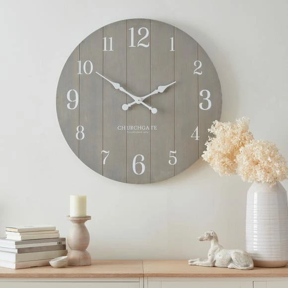 Best Sale 🔔 Churchgate Distressed Wooden 80cm Clock Grey 😉 1 Best Sale 🔔 Churchgate Distressed Wooden 80cm Clock Grey 😉