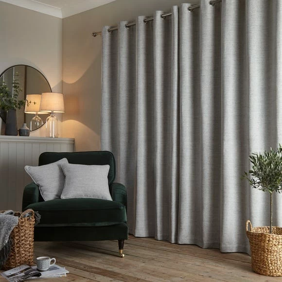 Discount ✨ Churchgate Churchgate Swithland Herringbone White Eyelet Curtains 😀 5 Discount ✨ Churchgate Churchgate Swithland Herringbone White Eyelet Curtains 😀 - Image 5